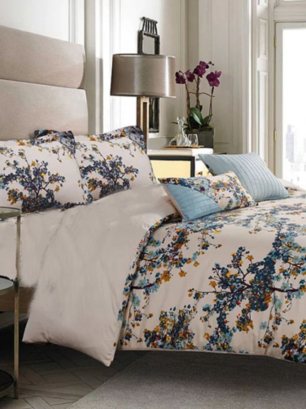 Tribeca Living Casablanca 300 Thread Count Cotton Oversized Duvet Set NWOT